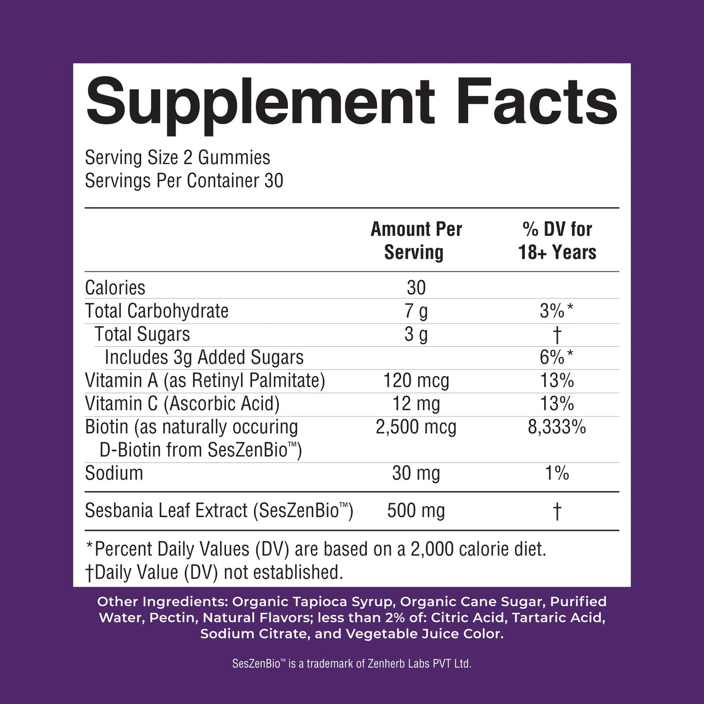 Daily Hair Formula Gummies